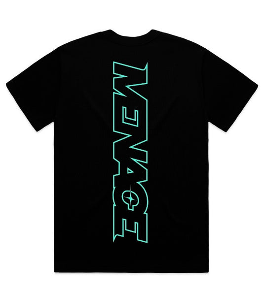 Mens Teal Team Menace Racing Div Classic Tee