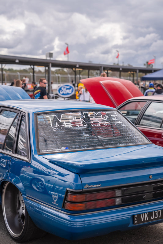 Large Stickers - Menace Clothing Co WHITE