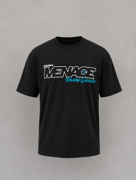 Team Menace Racing Div Classic Tee - Blk/Teal [Men's]