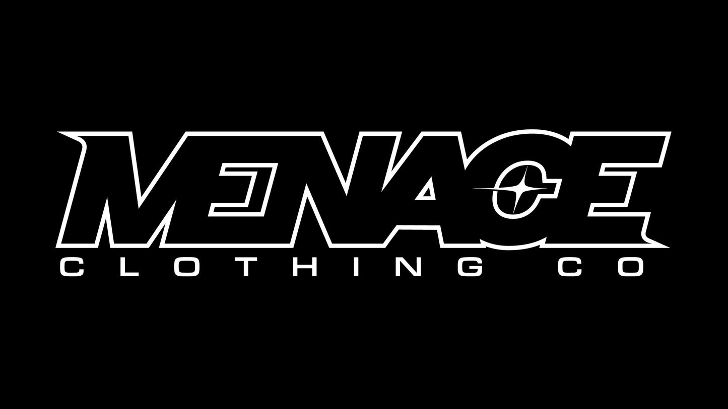 Large Stickers - Menace Clothing Co WHITE