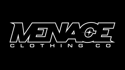Large Stickers - Menace Clothing Co WHITE
