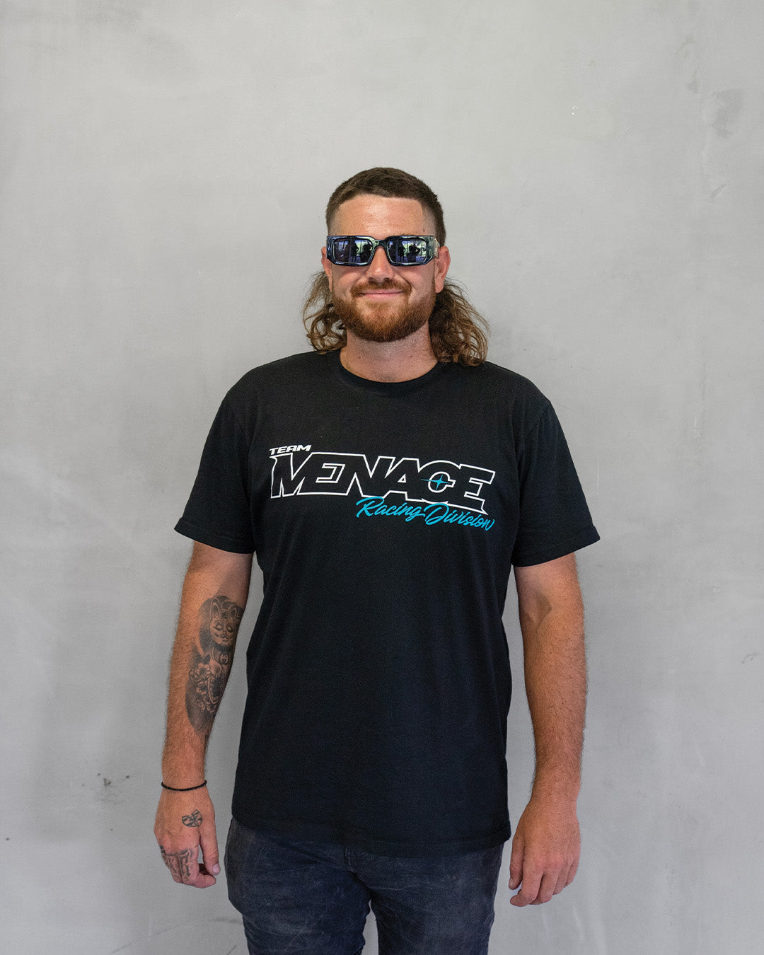 Team Menace Racing Div Classic Tee - Blk/Teal [Men's]